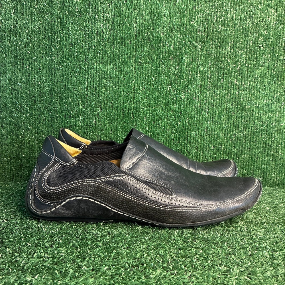 Cole Haan Air G Series Leather Slip On Loafer Casual Driving Shoe Black Men 10.5